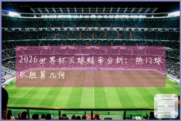 2026世界杯买球赔率分析：热门球队胜算几何